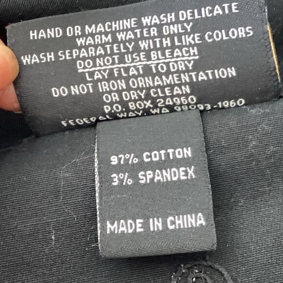 VTG Christine Alexander Black Swavorski Rhinestone Collar Denim Jacket Size M - Picture 4 of 6